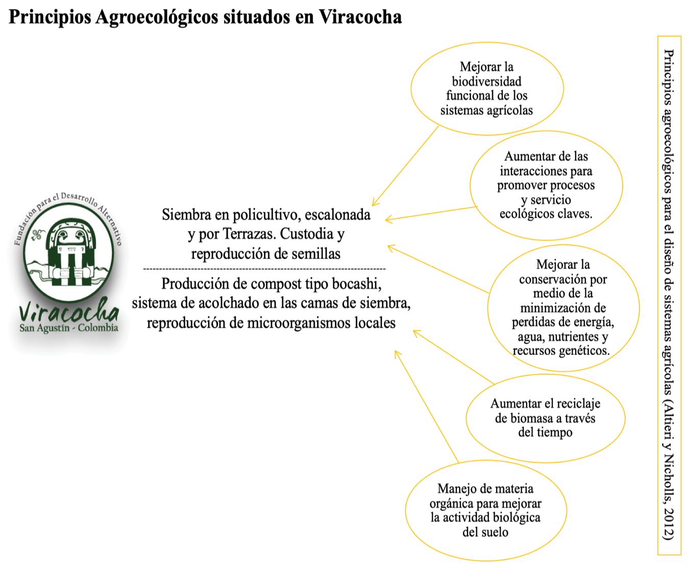 Esquema de aplicaci�n de los principios agroecol�gicos en Viracocha