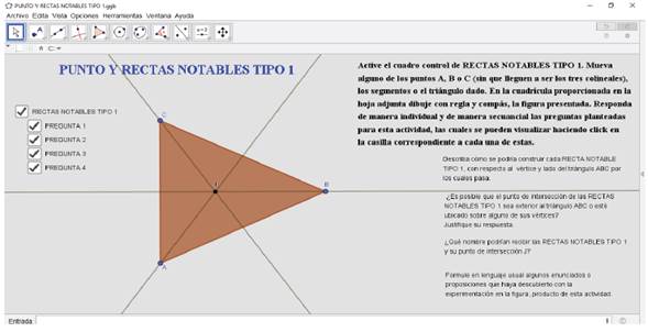 Ambiente virtual 2: punto y rectas notales tipo 1, tareas propuestas