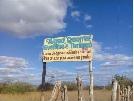 Placa indicativa de um dos balne&aacute;rios.