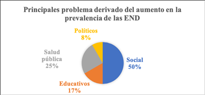 Impactos de la prevalencia de las END identificados por los estudiantes.