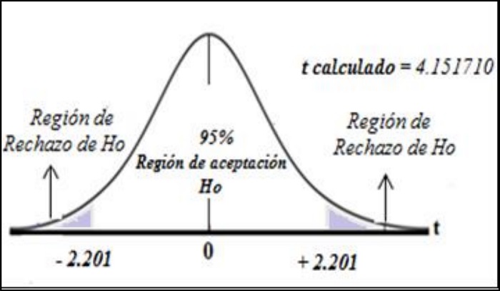 La curva de la comprobaci&oacute;n de
hip&oacute;tesis (Campana de Gauss)