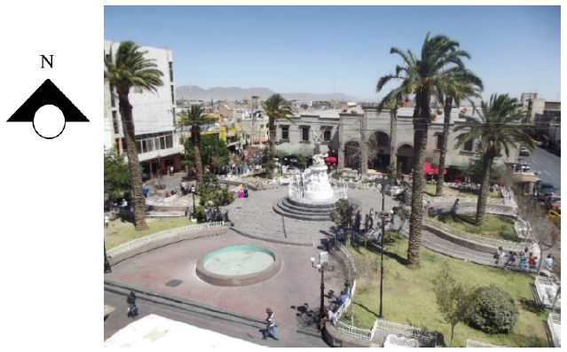 Vista panorámica de la Plaza
Manuel Acuña.
