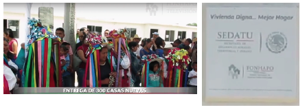 Placa al
  frente de cada casa entregada por el programa vivienda para prosperar con la
  leyenda &ldquo;Vivienda digna&hellip;mejor hogar&rdquo;, Galer&iacute;a FONHAPO.