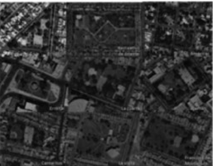 Vista aérea de los nueve parques del estudio.