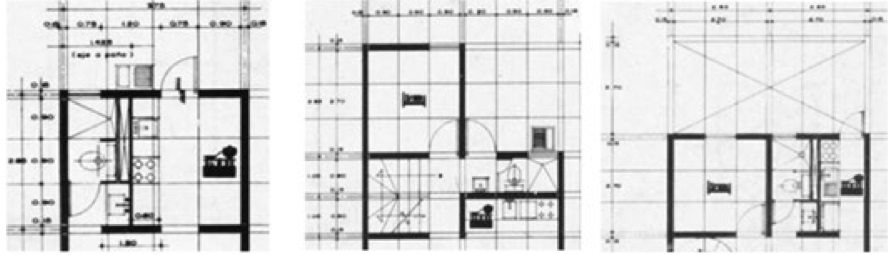 Prototipos normalizados 1, 2 y 3 por la Secretar&iacute;a de Asentamientos Humanos y
Obras P&uacute;blicas 1981, estudio de caso.