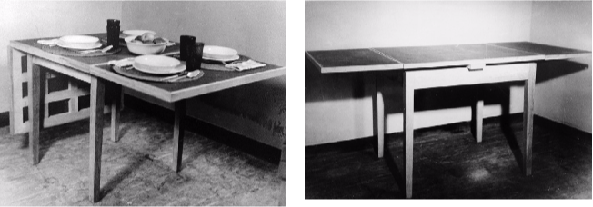 Clara Porset, &ldquo;Mesa extendible, cupa&rdquo;