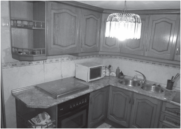 Cocina
integral con fines ornamentales en San Sime&oacute;n Xipetzinco.