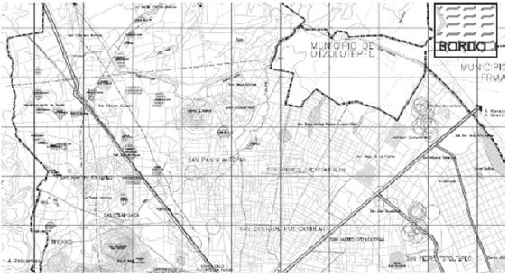  Localizaci&oacute;n
de bordos en la zona norte del municipio.