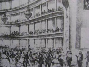 El teatro principal, la noche de
su inauguración.