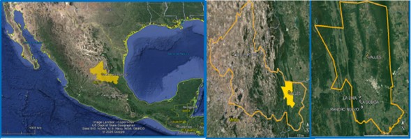 Figura 5. Localidades del Estado de S.L.P.