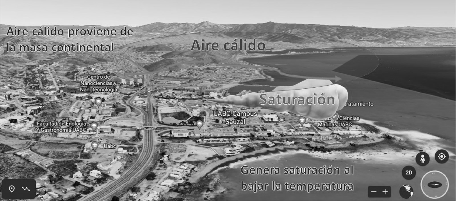 Figura 9 . Características favorables sitio 2 (UABC).