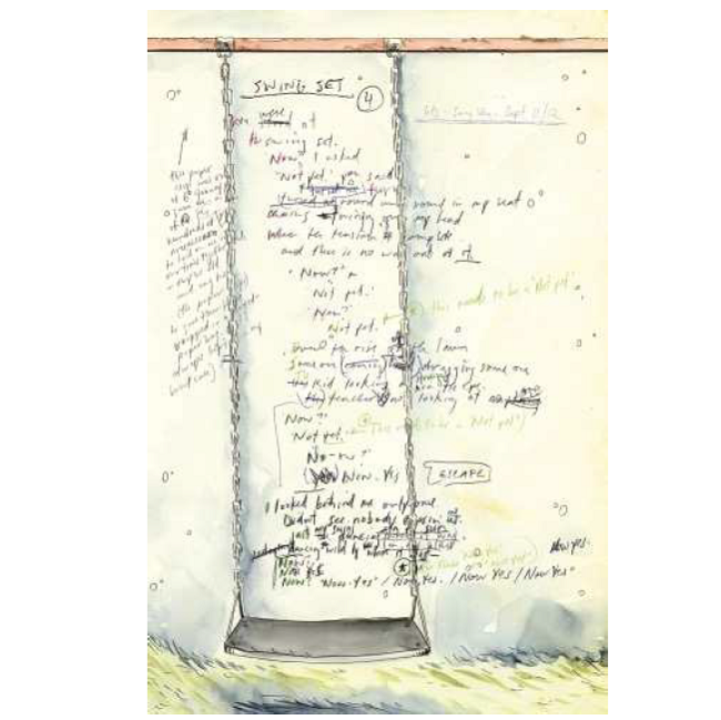 A page from Secret Path - Lyrics Booklet