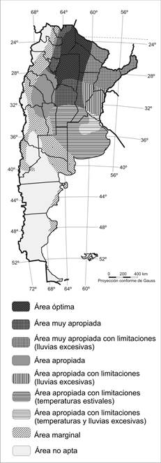 Aptitud agroclimática para el cultivo de Melia azedarach