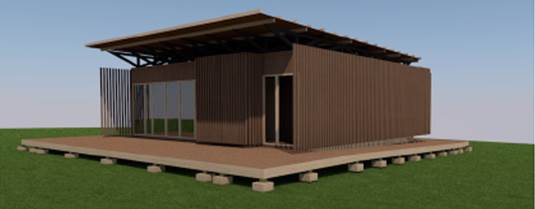 Vistas del modelo 3D de LCU desarrollado en BIM. 