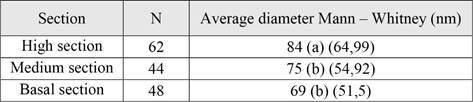 CNF diameter.