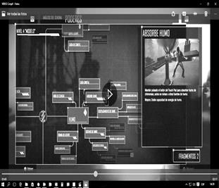 Captura de secuencia explicativa en la que se muestra cómo jugar. Videojuego Infamous Second Son (2014)