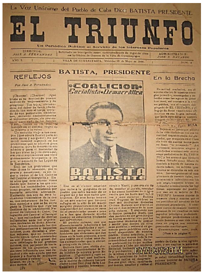 Peri&oacute;dico local de Cumanayagua El Triunfo (1940)4