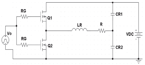 Diagram of the resonant inverter circuit.