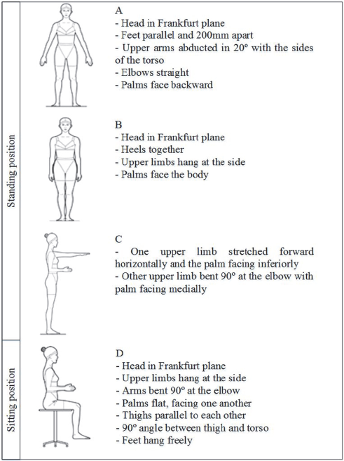 Subject positions during scanning.