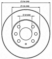 Di&aacute;metros interior y exterior del disco 1