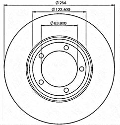 Di&aacute;metros interior y exterior del disco 2