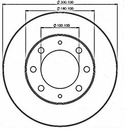 Di&aacute;metros interior y exterior del disco 3