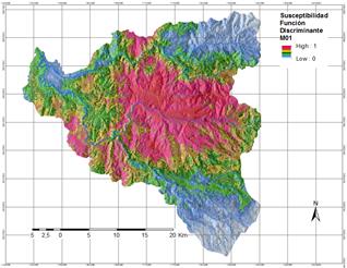 Susceptibilidad mediante una función discriminante. 