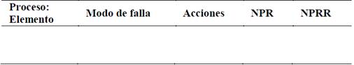 Plantilla resumen para listar las acciones tomadas una vez identificado el riesgo residual asociado.