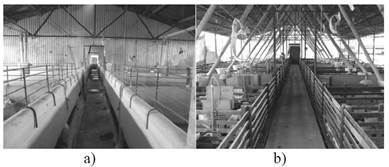 Internal structure of Nursery 1 (a) and Nursery 2 (b)
