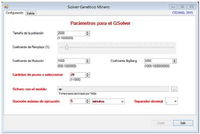 Pantalla de configuraci&oacute;n de la aplicaci&oacute;n. 