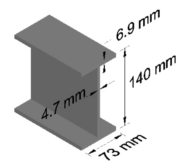 Dimensions of test specimens.
