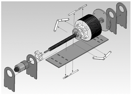Mechanism to wind the cable