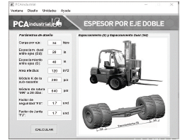 Dise&ntilde;o de espesor por eje doble.