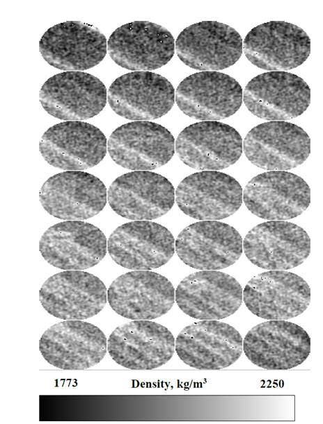 First CSI cycle after naphtha injection sample CT scan result.