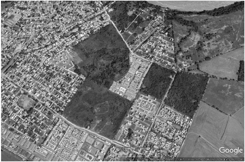 Aerial photograph from May 2, 2017, at an elevation of 284 m, approximately.