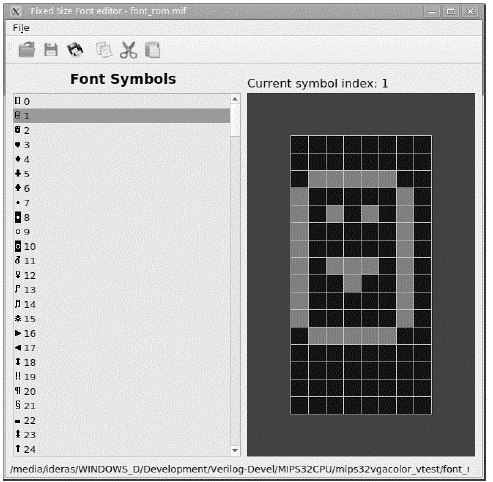 The fixed size editor program