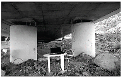 Position of the sensor in a pile.