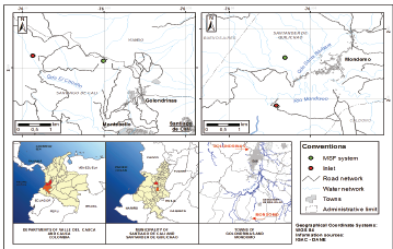 Locations of the study areas.
