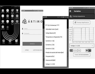 Prototype of designed app.