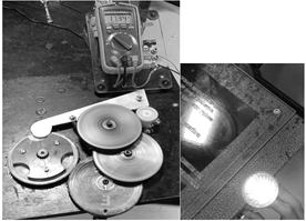 Results from the gear-mechanism.