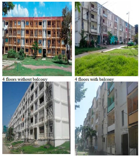 Typologies of buildings built with GPS.