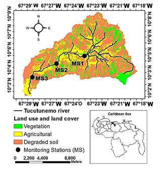 Land use and land cover in the Tucutunemo river basin, Venezuela.