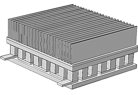 Thermoelectric generator with heat sink