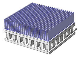 Modeling of thermoelectric generator considering the effect of forced convection on the heat sink.