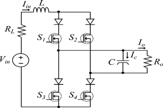 Current Source Inverter (CSI) in bridge type topology.