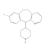 Imagen 2D de la estructura qu&iacute;mica de la Desloratadina, fuente Puchem.