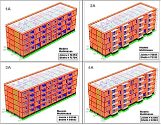 Structural models of the typologies according to the original project.