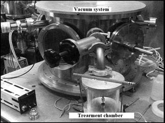 Detail of process chamber to processing chamber assembly.
