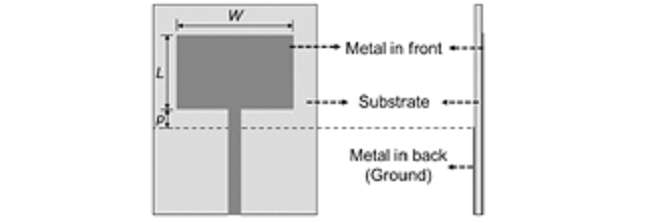 Geometry of an UWB antenna.