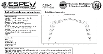 Captura de las presentaciones en el V Congreso de Estructuras.